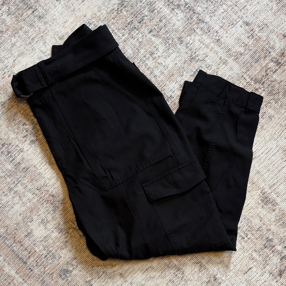 Banana Republic Black Tapered Cargo Pant